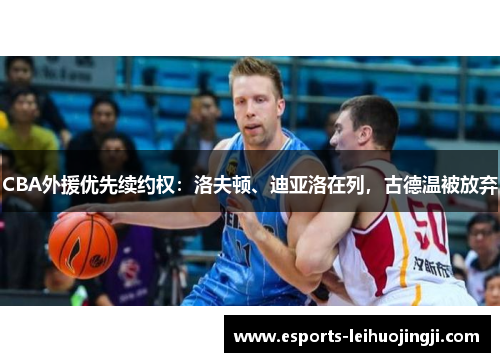 CBA外援优先续约权：洛夫顿、迪亚洛在列，古德温被放弃